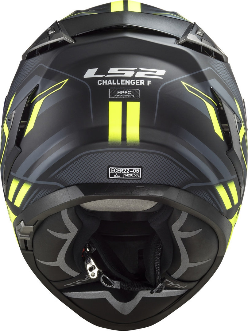 LS2 FF327 Challenger Spin Helm schwarz/gelb L (59/60) Abbildung 2