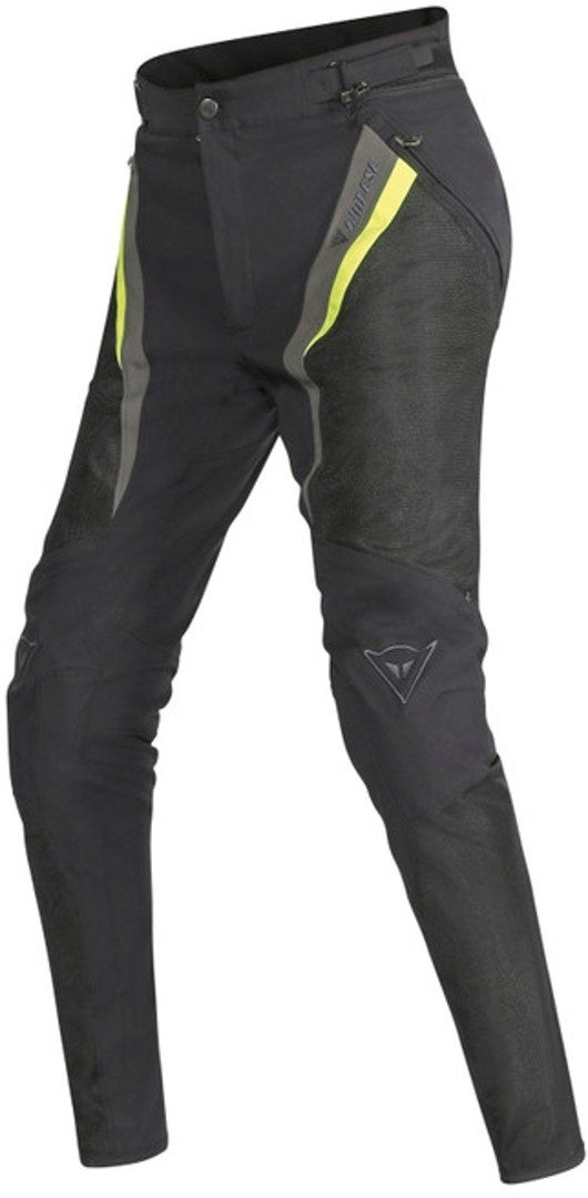 Dainese Drake Super Air Tekstilbukser til damer svart/gul 46 Figur 1