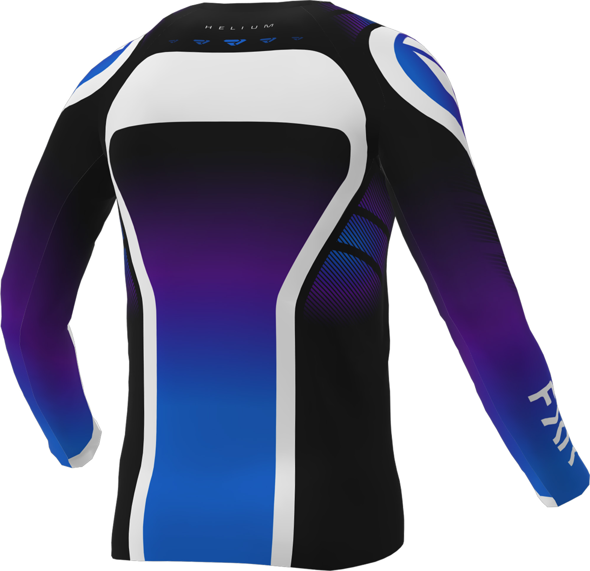 FXR Helium Infinity Tricou de motocross Negru/Alb/Mov XL Figura 2