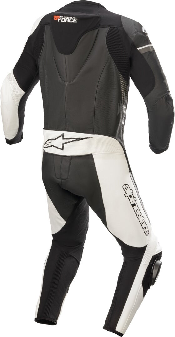Alpinestars GP Force Phantom One Piece Motorcycle Leather Suit black/white/grey 54 Figure 2