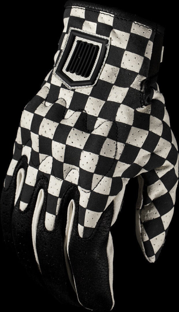 Icon Airform Slabtown Checkered perforierte Motorrad Handschuhe XL Abbildung 3
