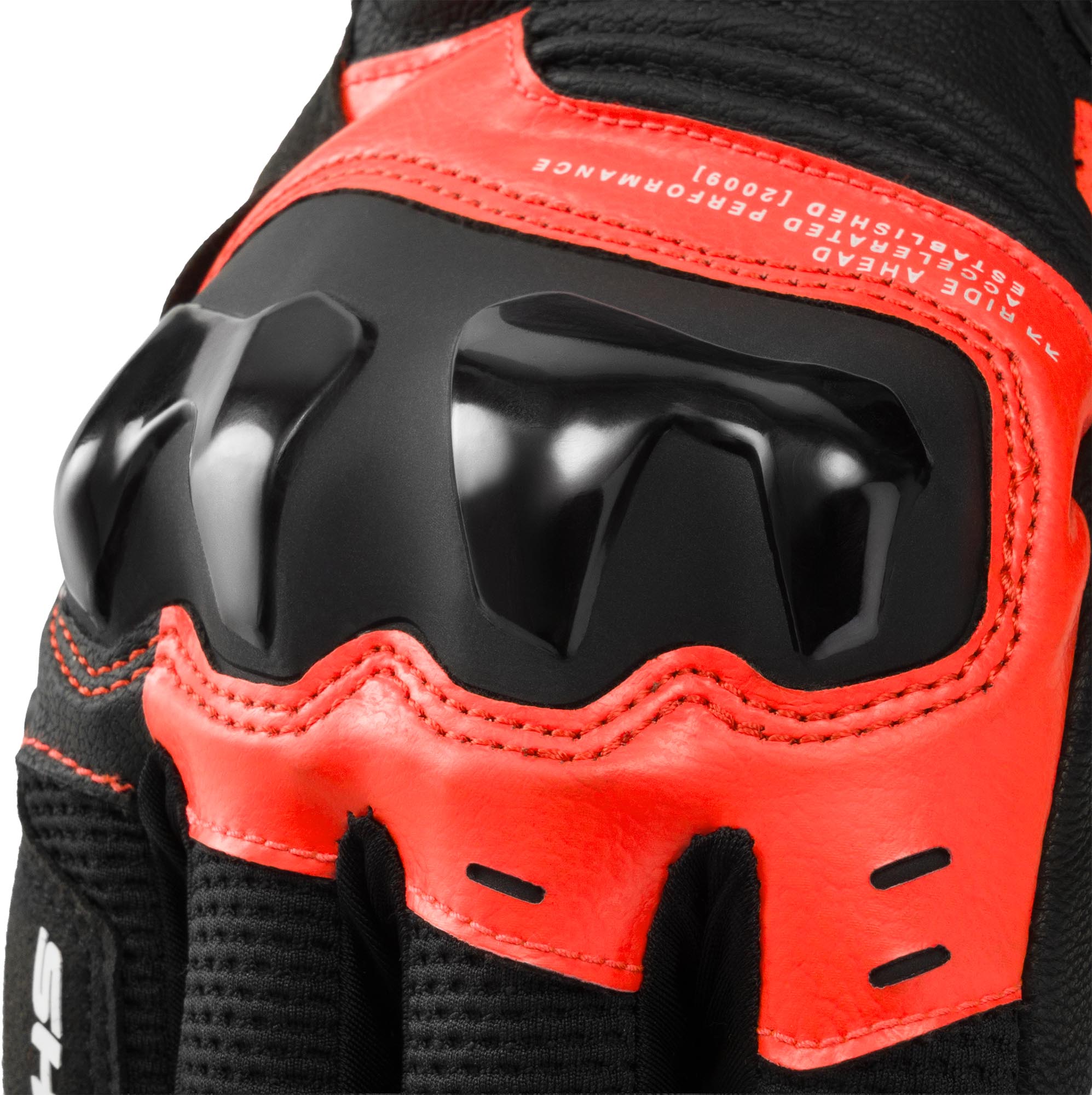 SHIMA Spark 3.0 Motorcykelhandsker sort/rød/fluo-mørkerød XL Figur 11