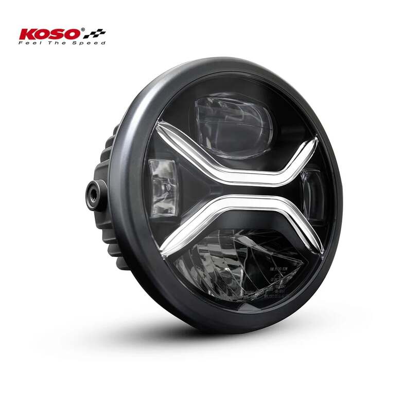 KOSO Farol LED XENITH, preto, montagem lateral Figura 2