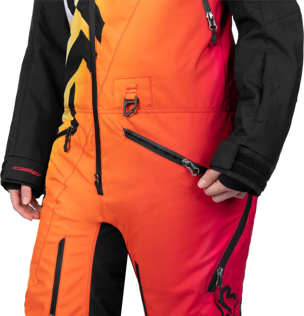Side view of FXR CX Lite Sunrise Ladies One Piece Snowmobile Suit