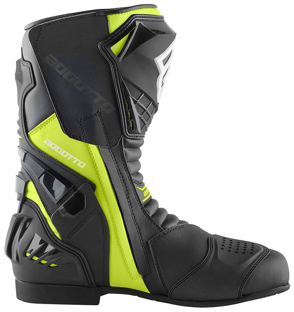 Bogotto Assen Botas de moto negro/amarillo neón 48 Figura 3
