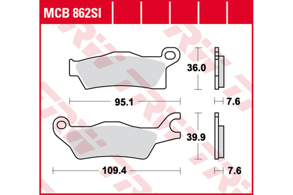 TRW Lucas Offroad Sinterbelag MCB862SI Figur 1