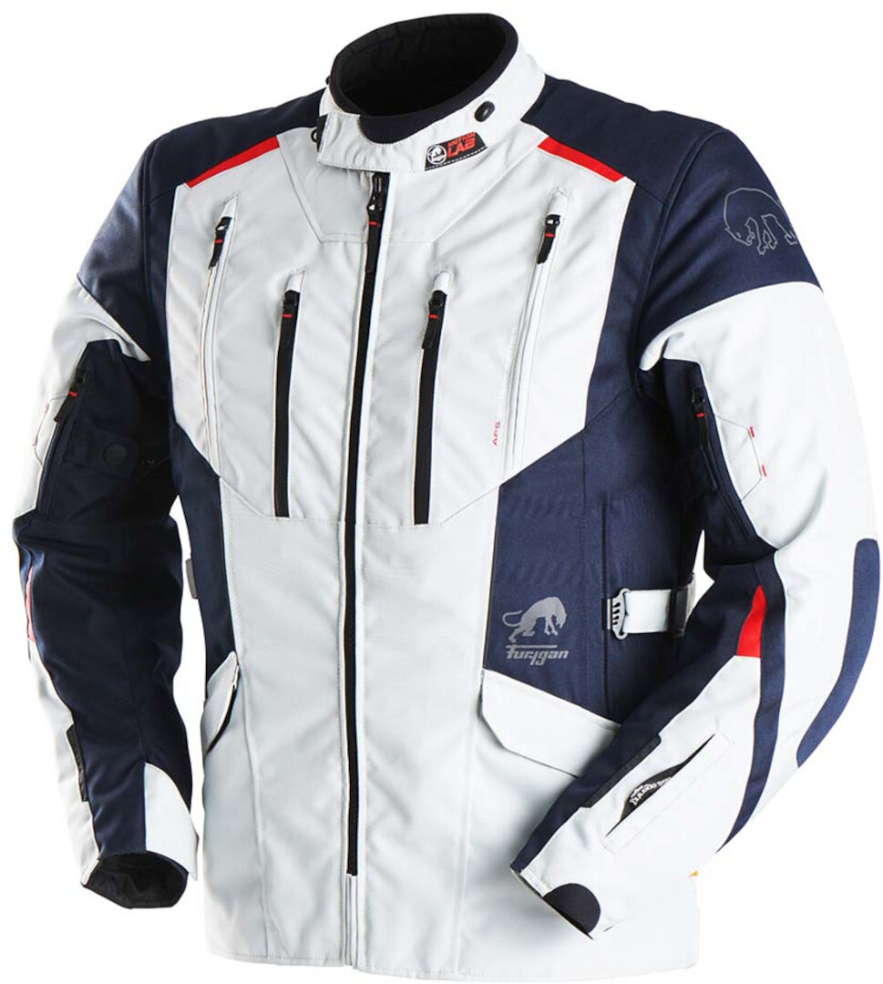 Furygan Brooks Motorcycle Textile Jacket white/blue/red M Figure 4
