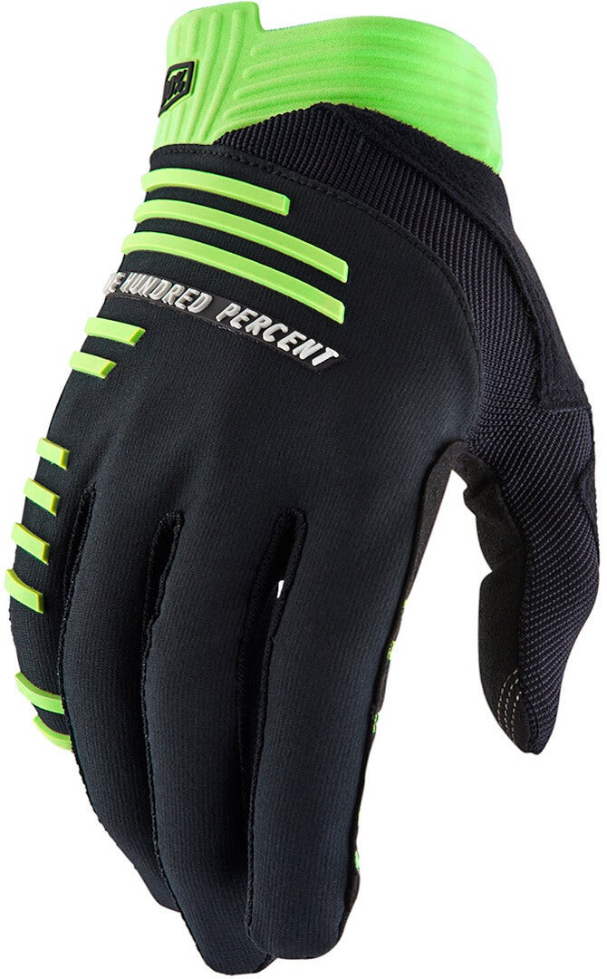 100% R-Core Guanti da bicicletta nero/verde XL Figura 1
