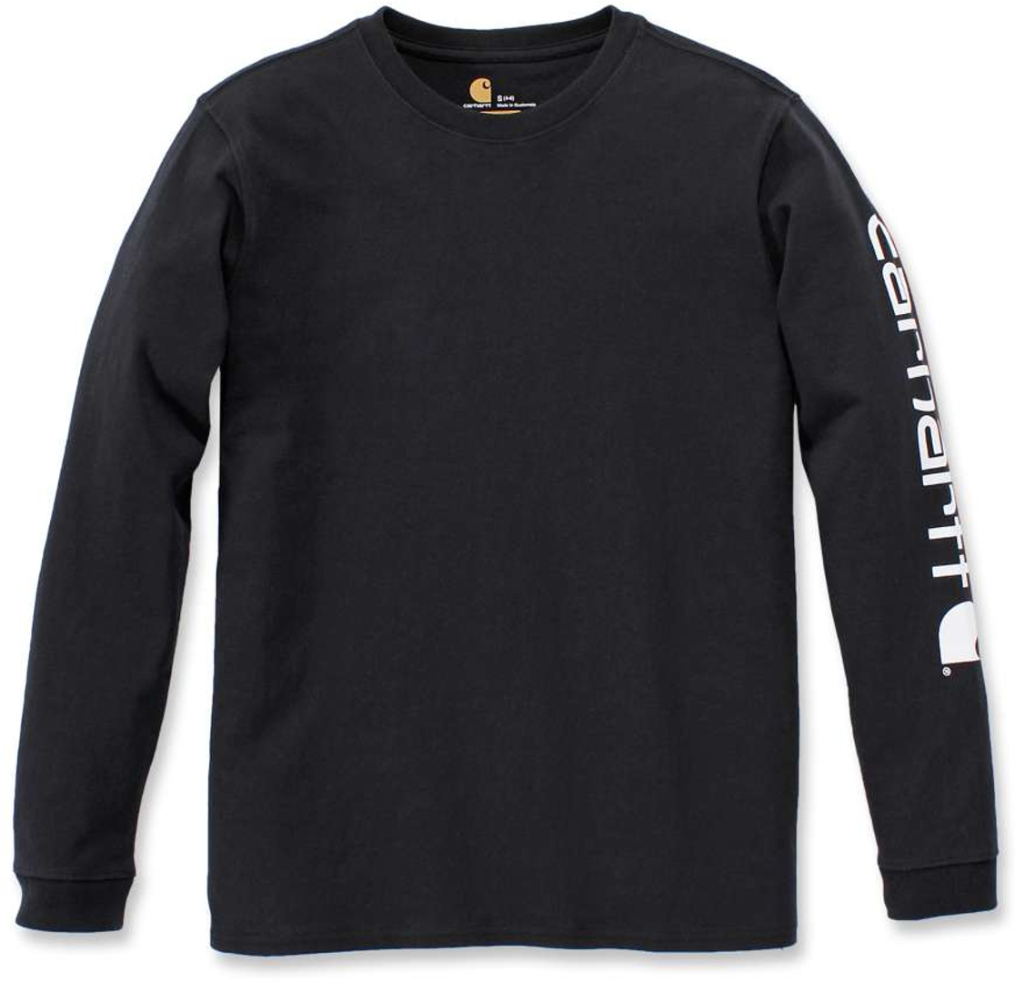 Carhartt Workwear Logo Cămașă cu mânecă lungă pentru femei negru XL Figura 1