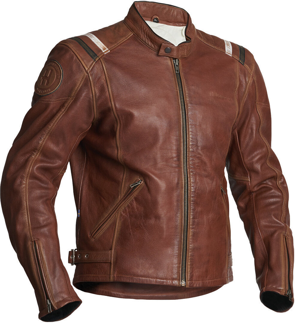 Halvarssons Skalltorp Motorcycle Leather Jacket brown 50 Figure 1