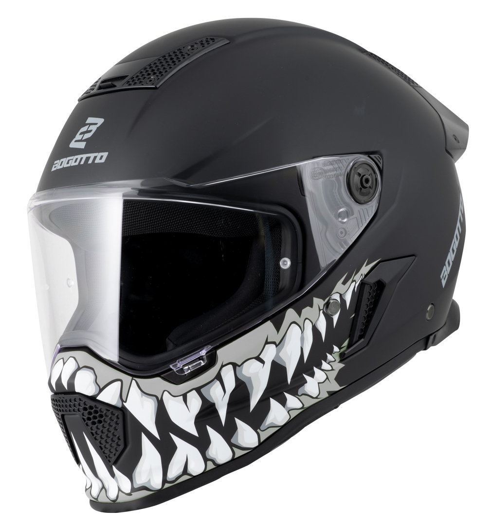 Bogotto Rapto Jaws Cască negru/gri mat M Figura 10