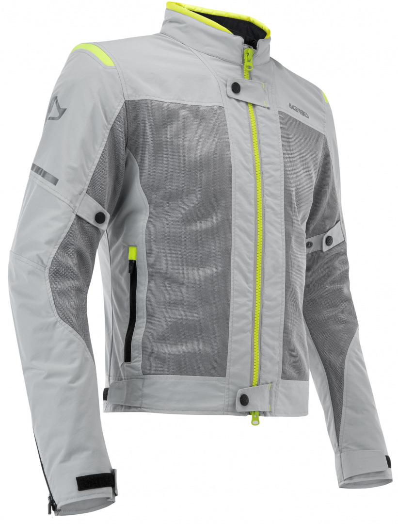Acerbis Ramsey Vented Motorrad Textiljacke grau/gelb S Abbildung 1