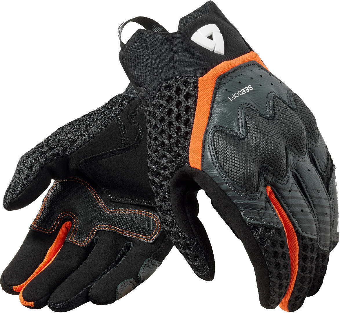 Revit Veloz Motorrad Handschuhe schwarz/orange M Abbildung 1