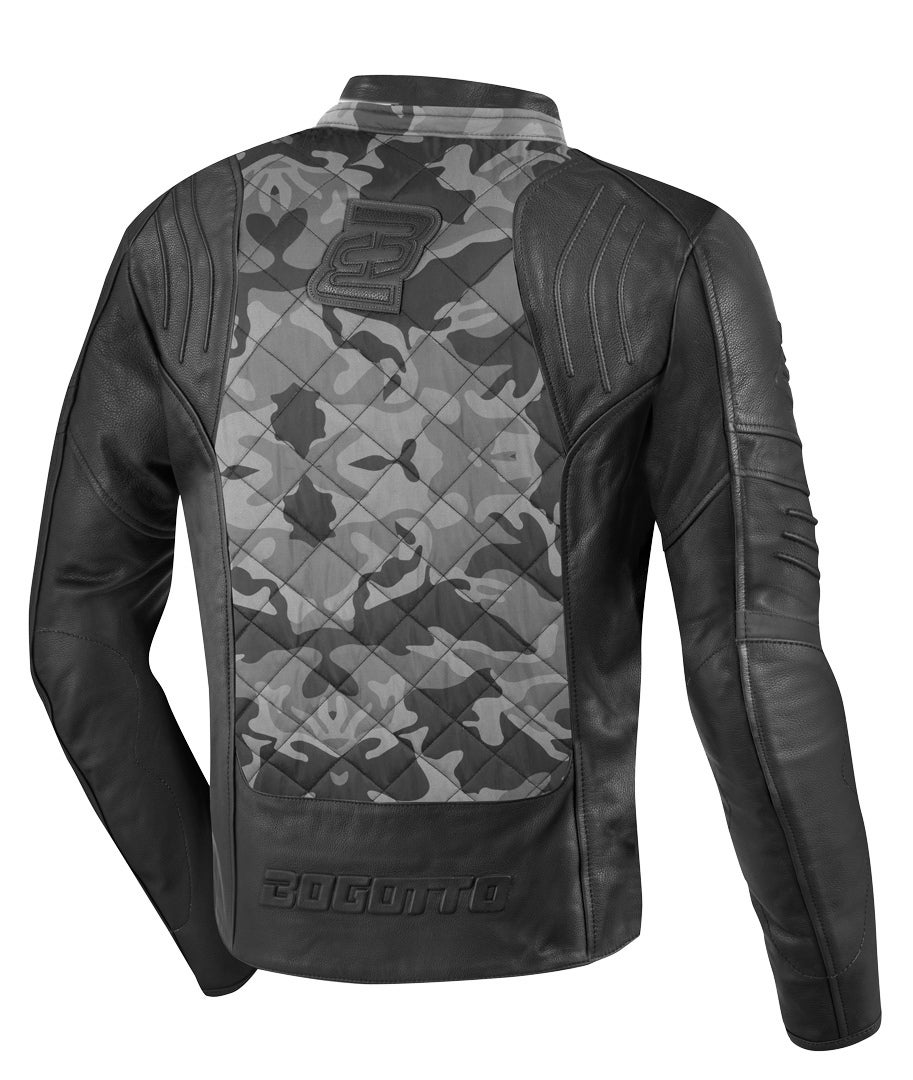 Bogotto Radic Motorcycle Leather/Textile Jacket grey/camouflage 4XL Figure 6