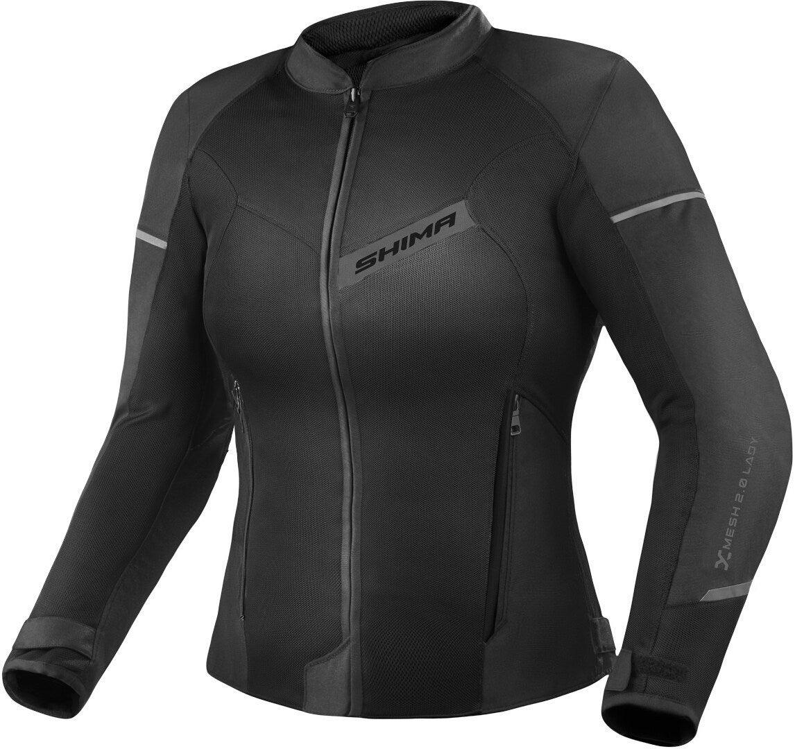 SHIMA X-Mesh 2.0 Dame motorcykel tekstiljakke sort/grå M Figur 1