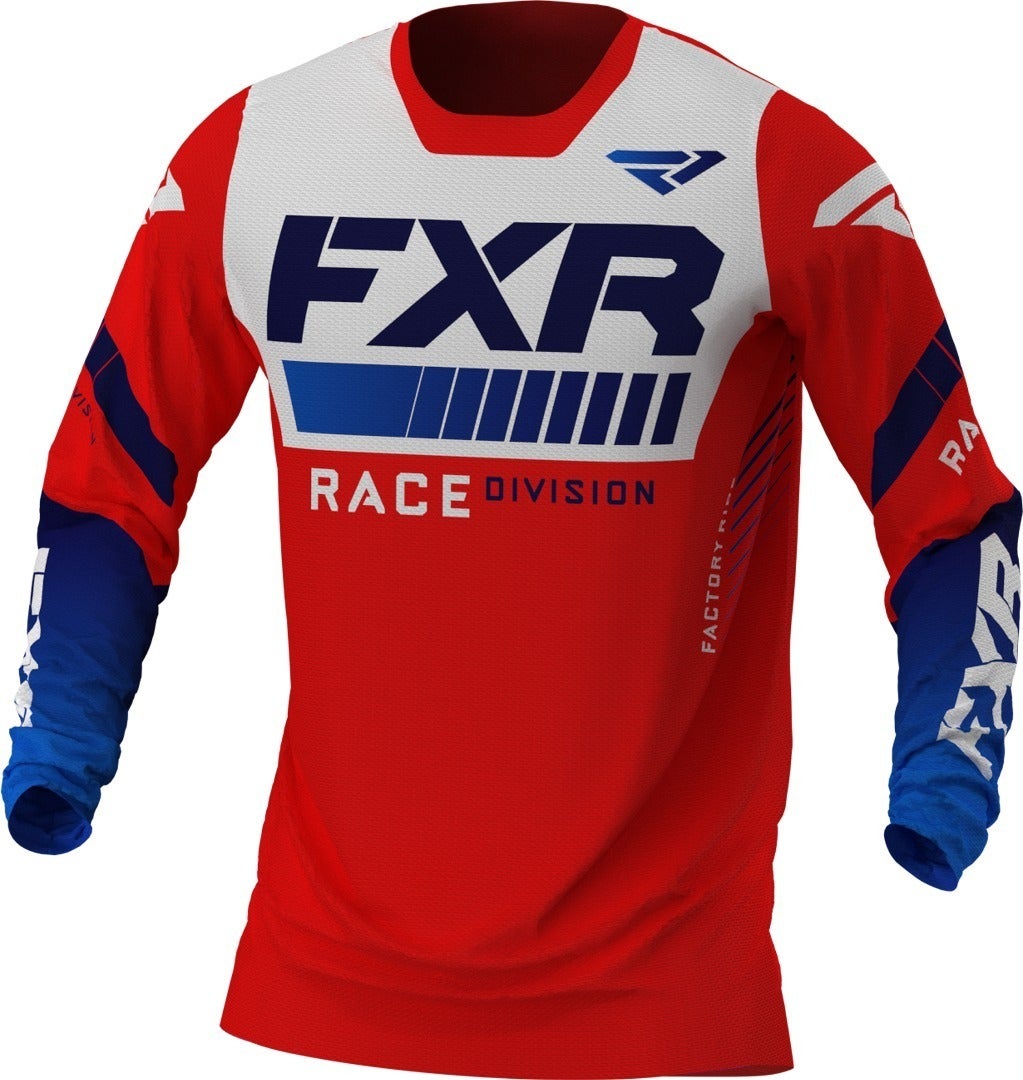 FXR Revo MX Gear Motorcross Jersey rood/wit/blauw M Figuur 1