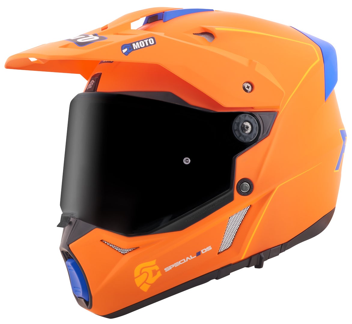 FC-Moto Merkur Pro Straight Enduro Helm orange matt XL Abbildung 2