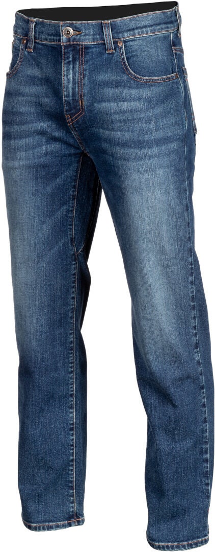 Klim Unlimited Straight Stretch Denim Motorcycle Jeans blue 38/30 Figure 1