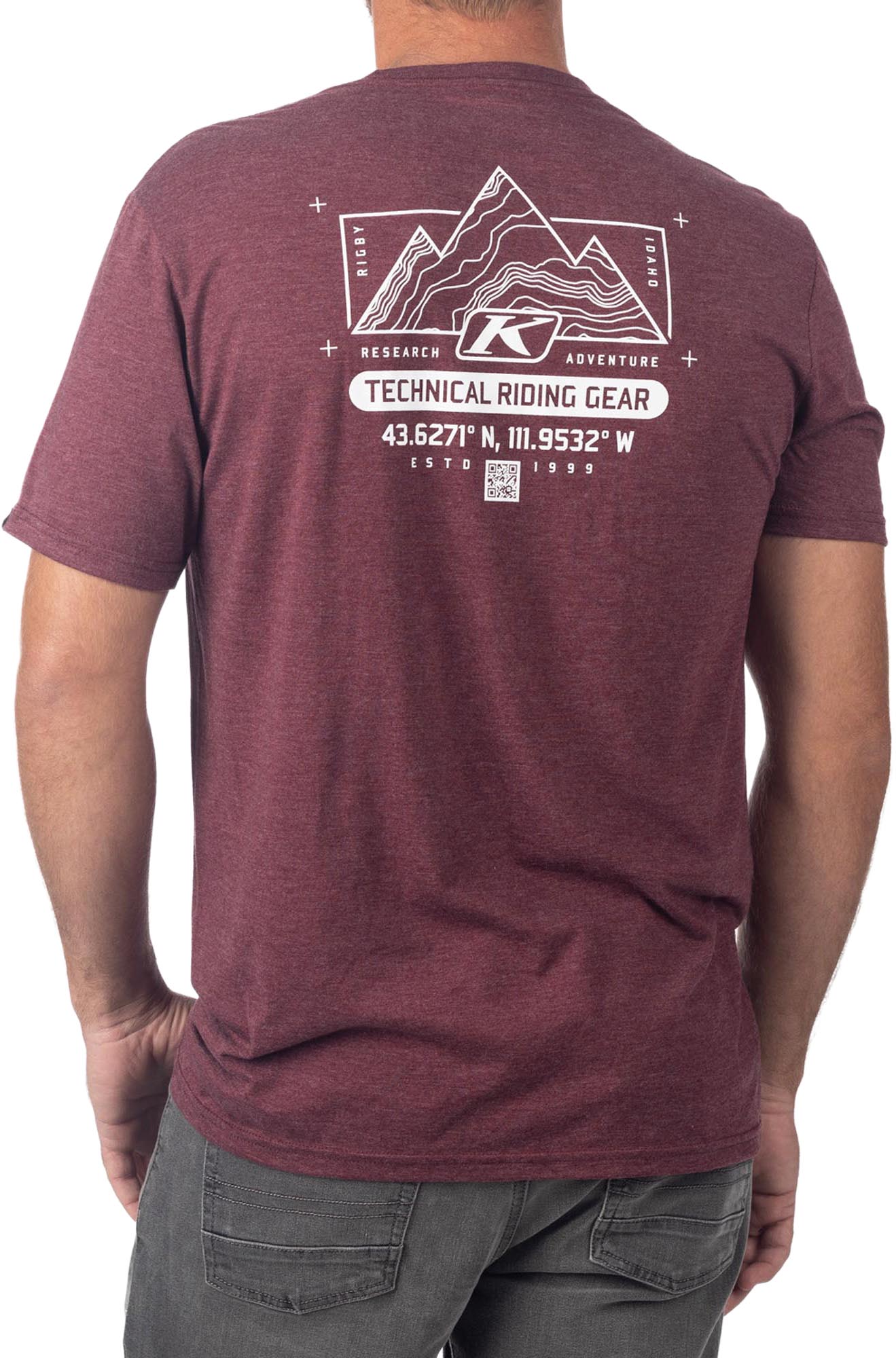 Klim Destination Tri-Blend T-shirt Rood S Figuur 2