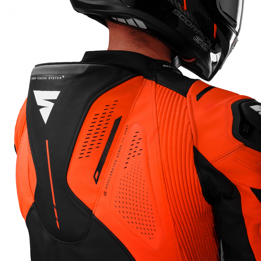 SHIMA Mission ST Veste en cuir moto Rouge 56 Figure 14