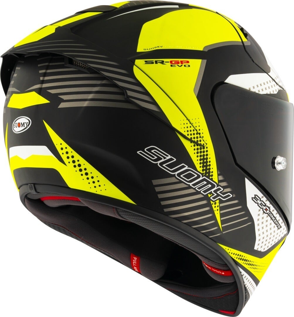 Suomy SR-GP Evo Airspeed Helm Geel/wit Verlies (59/60) Figuur 8