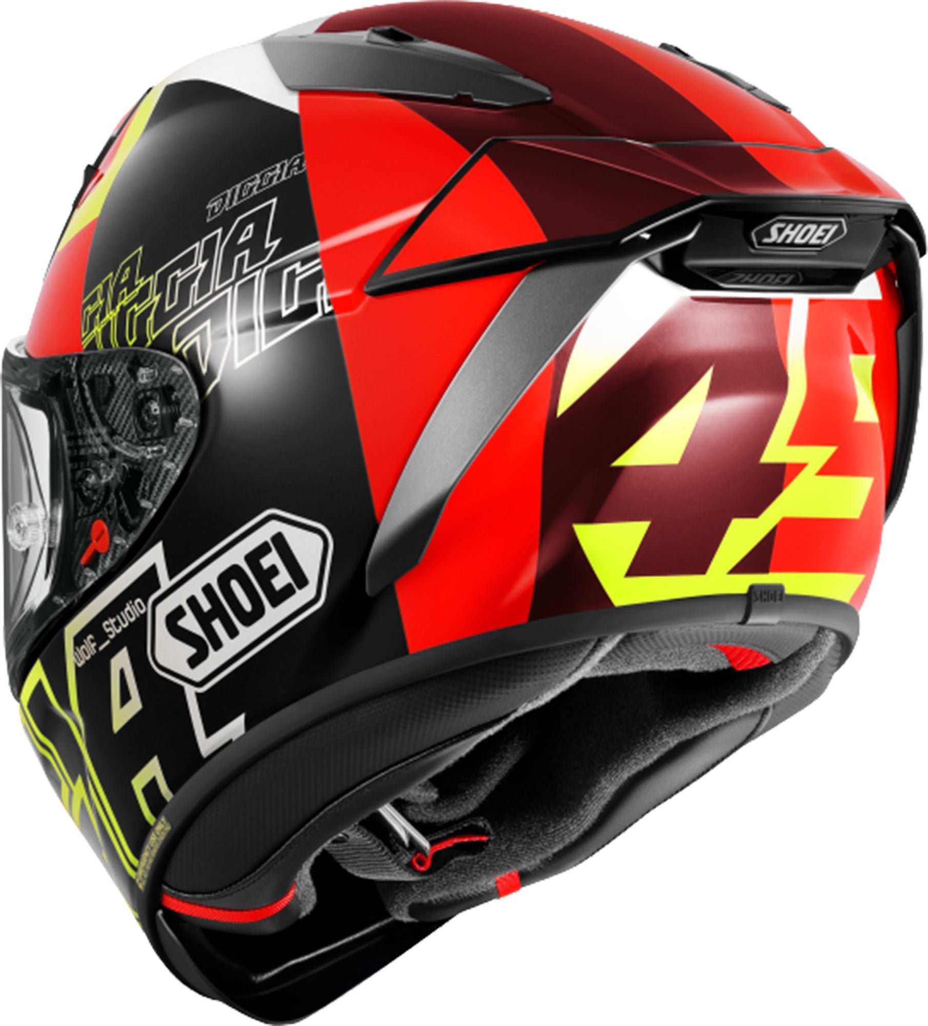 Shoei X-SPR Pro Diggia 2 TC-3 FIM Hełm czerwony/żółty/ S (55/56) Rysunek 2