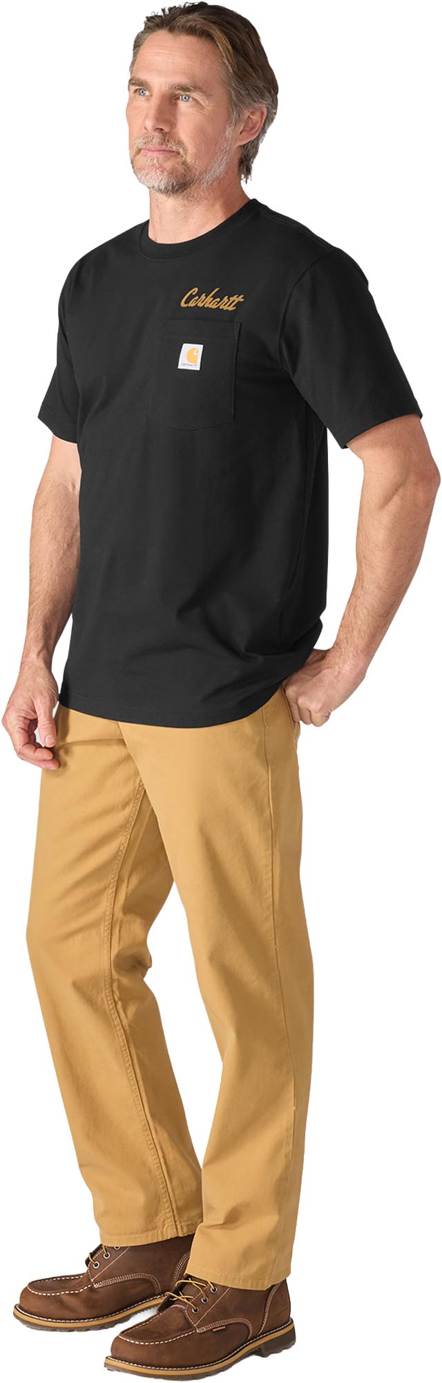 Carhartt Irvine Relaxed Hard Work Tričko černá 2XL Obrázek 3
