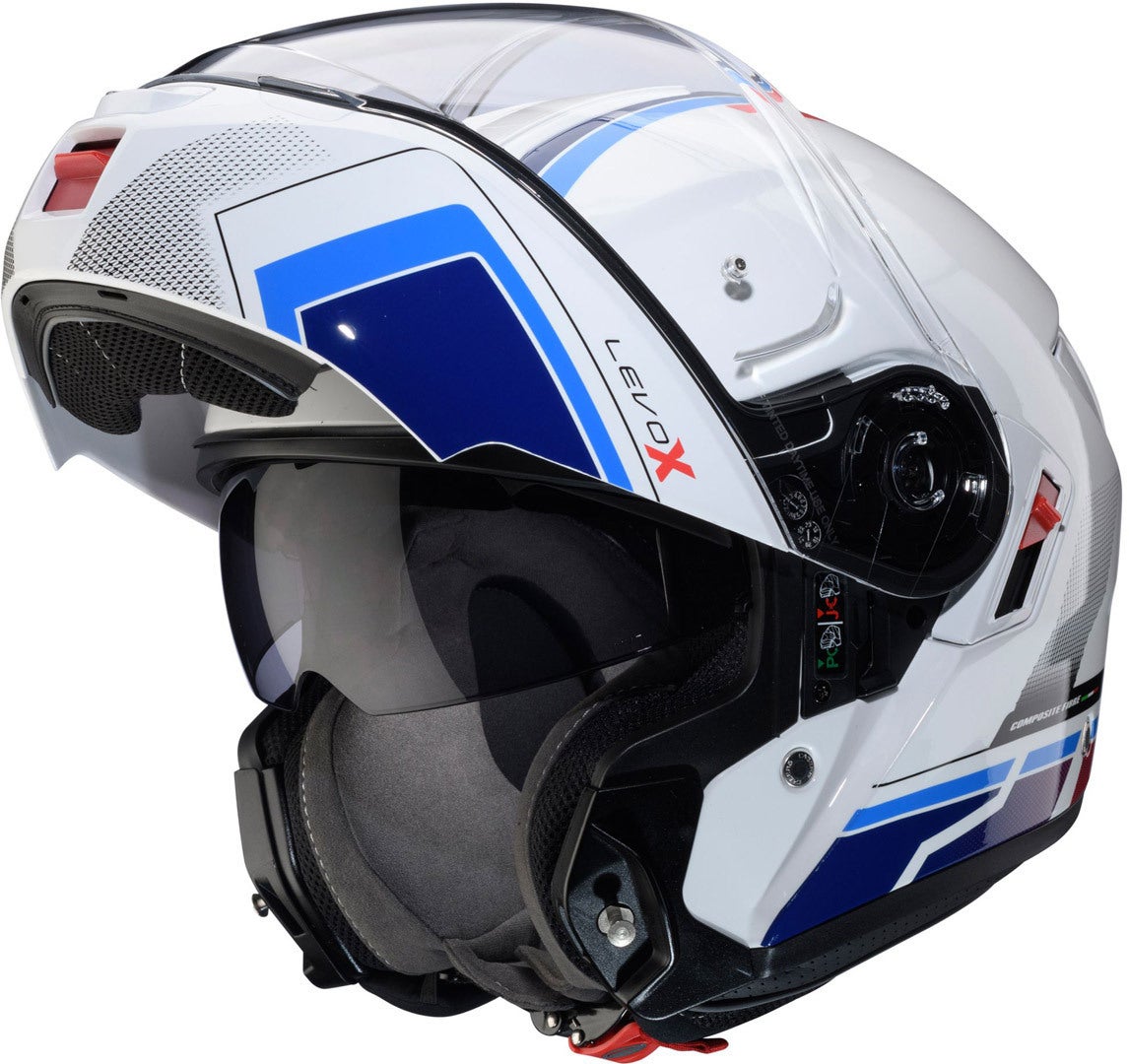 Caberg Levo X Elite Casco bianco/blu/rosso XXL (63/64) Figura 4