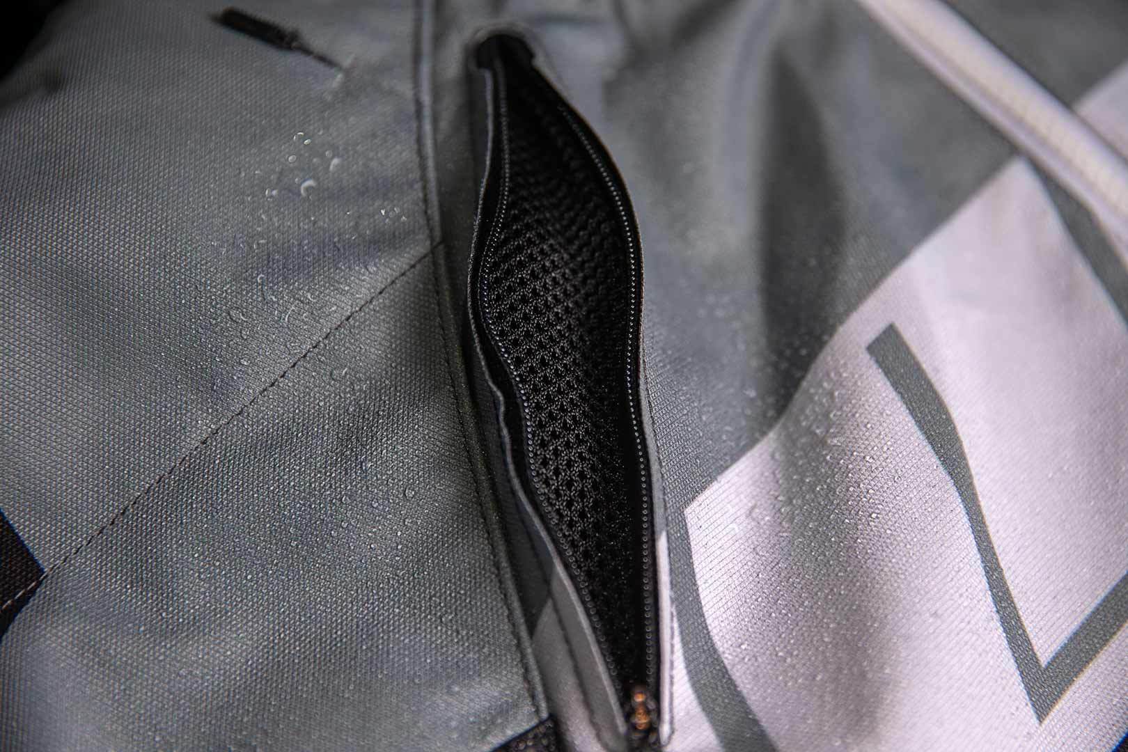 Icon Airform Retro Motorrad Textiljacke weiß/grau M Abbildung 7