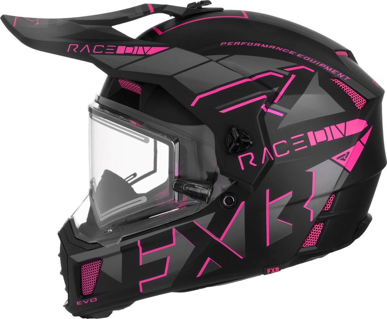 FXR Clutch X Evo Snescooter hjelm sort mat/pink M (57/58) Figur 4