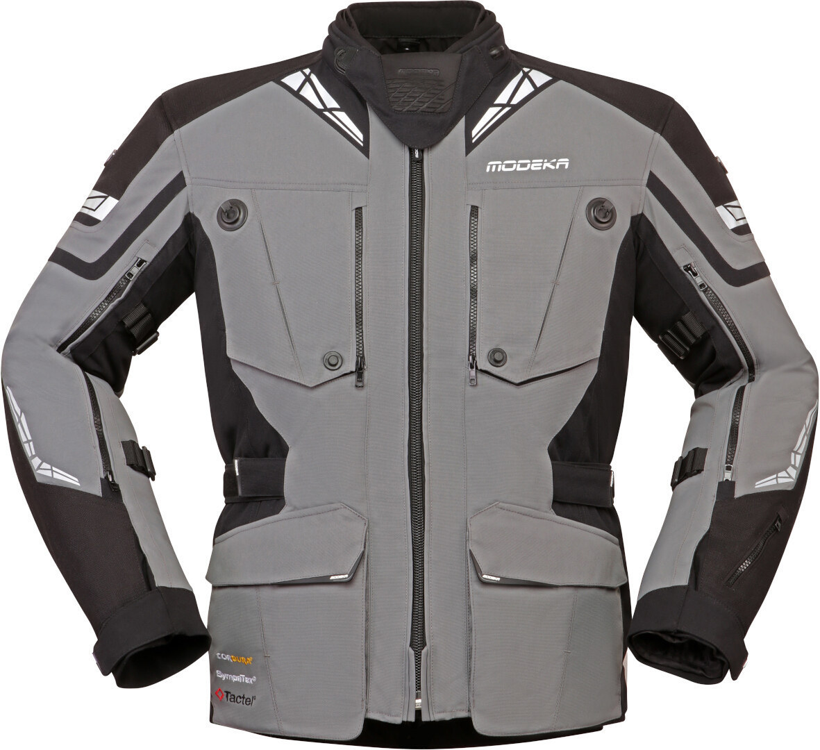 Modeka Panamericana 2 Motorcycle Textile Jacket grey/black Long L Figure 1