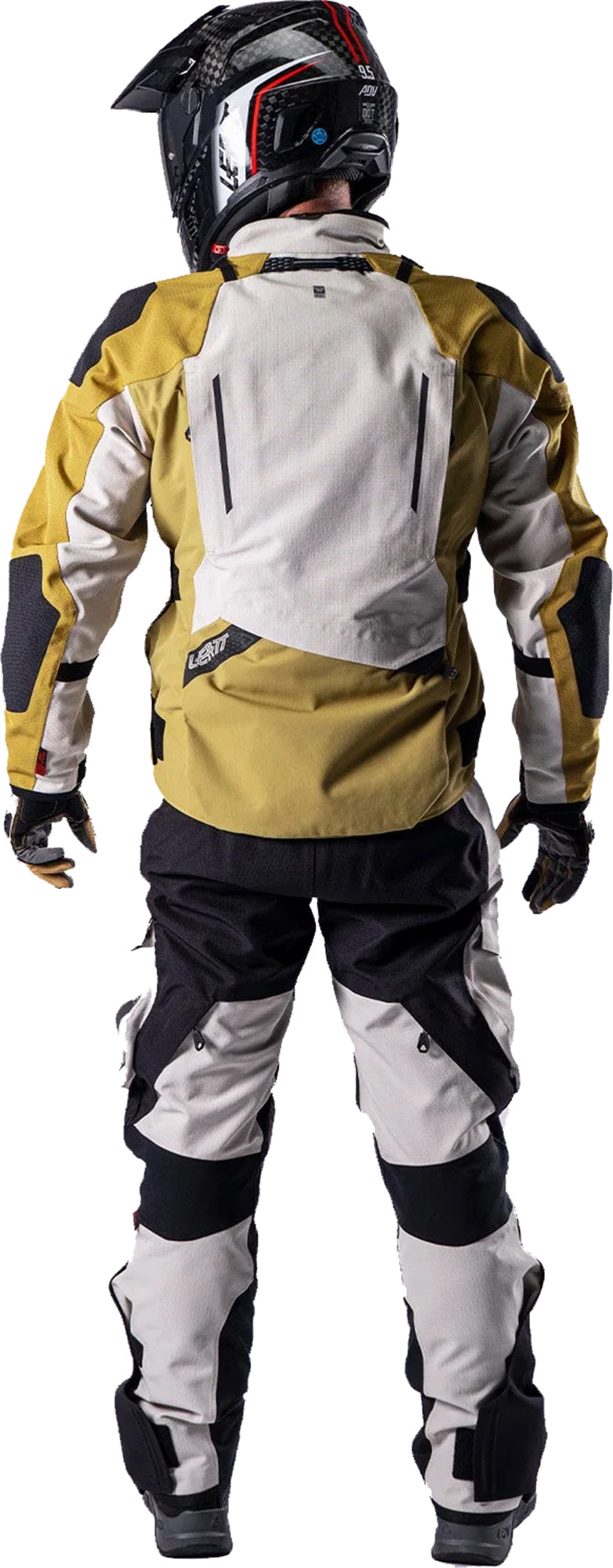 Leatt ADV DriTour 5.5 Pantalon textile de moto imperméable brun sable 2XL Figure 4