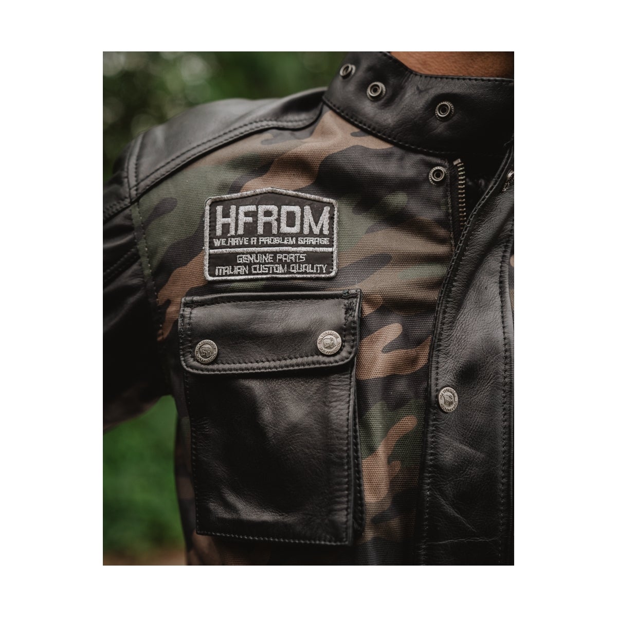HolyFreedom Quattro Camo Motorcycle Leather/Textile Jacket 3XL Figure 4