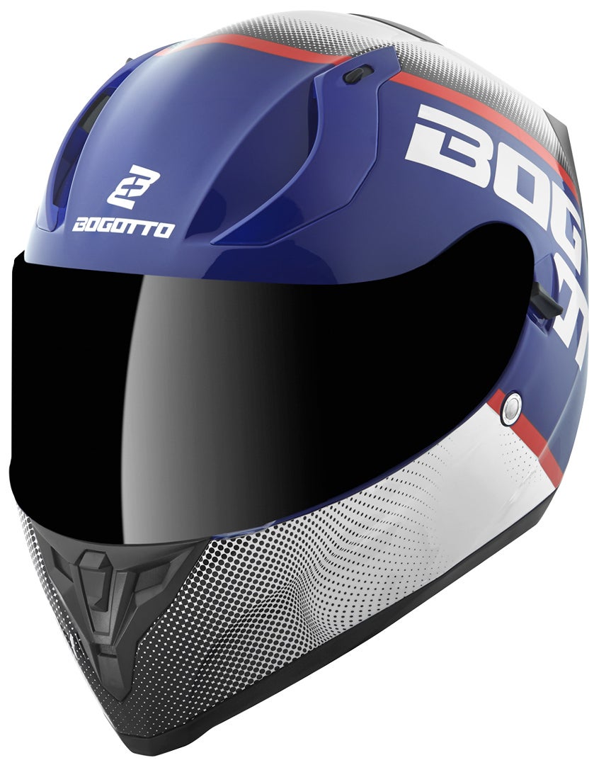 Bogotto V128 BG-X Přilba modrobílá L Obrázek 1