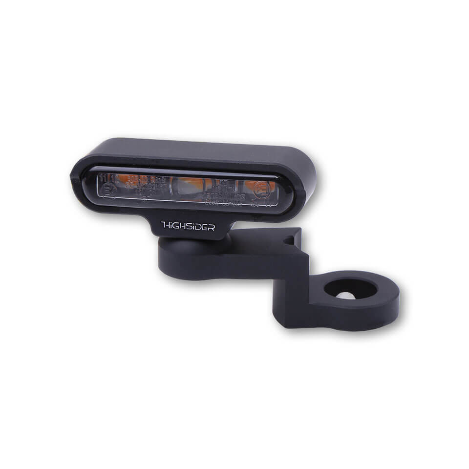 HIGHSIDER LED Blinker mit CNC Spiegelbefestigung TYP 2, schwarz Figura 4