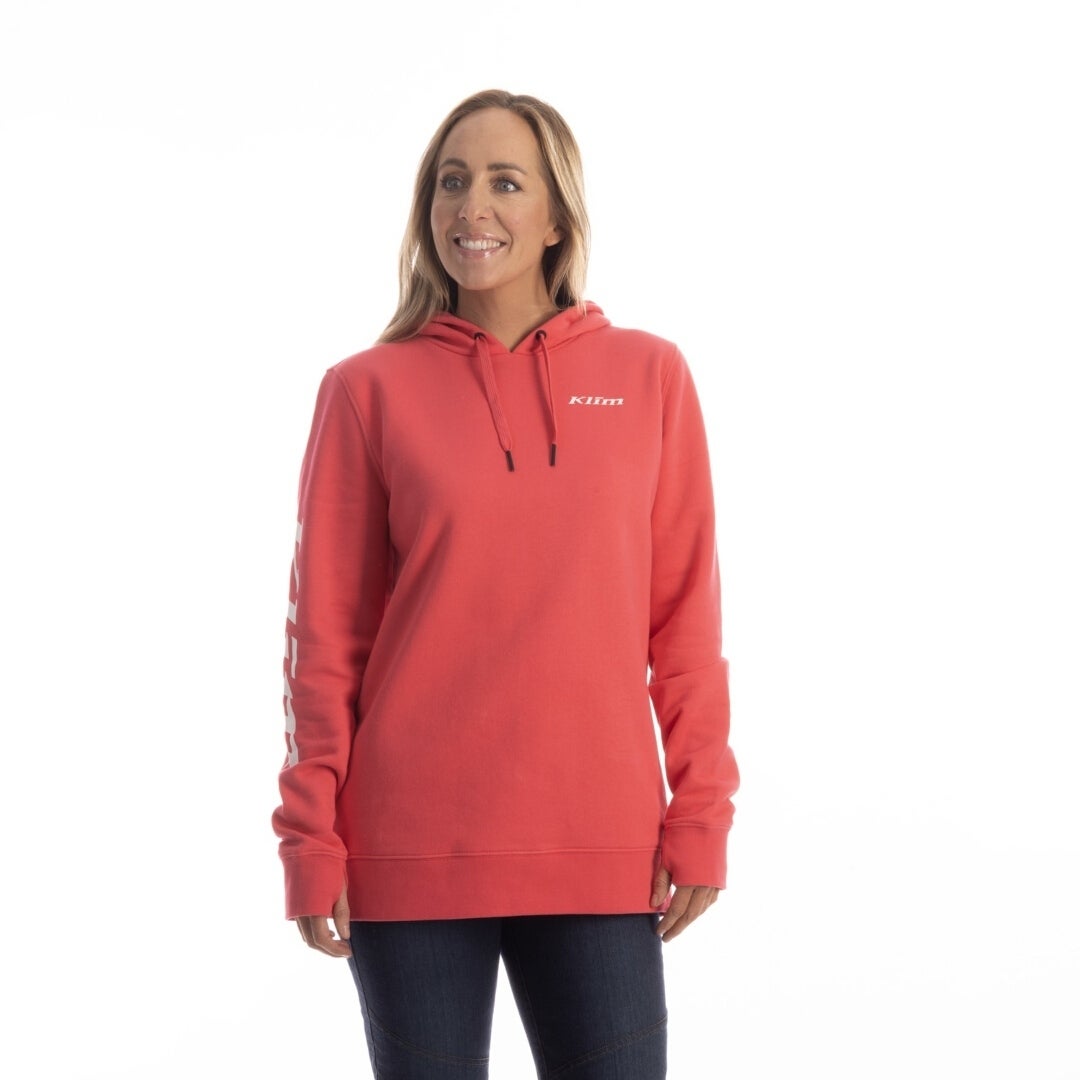 Klim Mariposa Lang hettegenser for damer rød/hvit XXL Figur 1