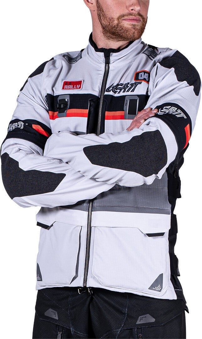 Leatt ADV Rally 5.5 Blouson textile de moto Gris clair/gris foncé/noir L Figure 25