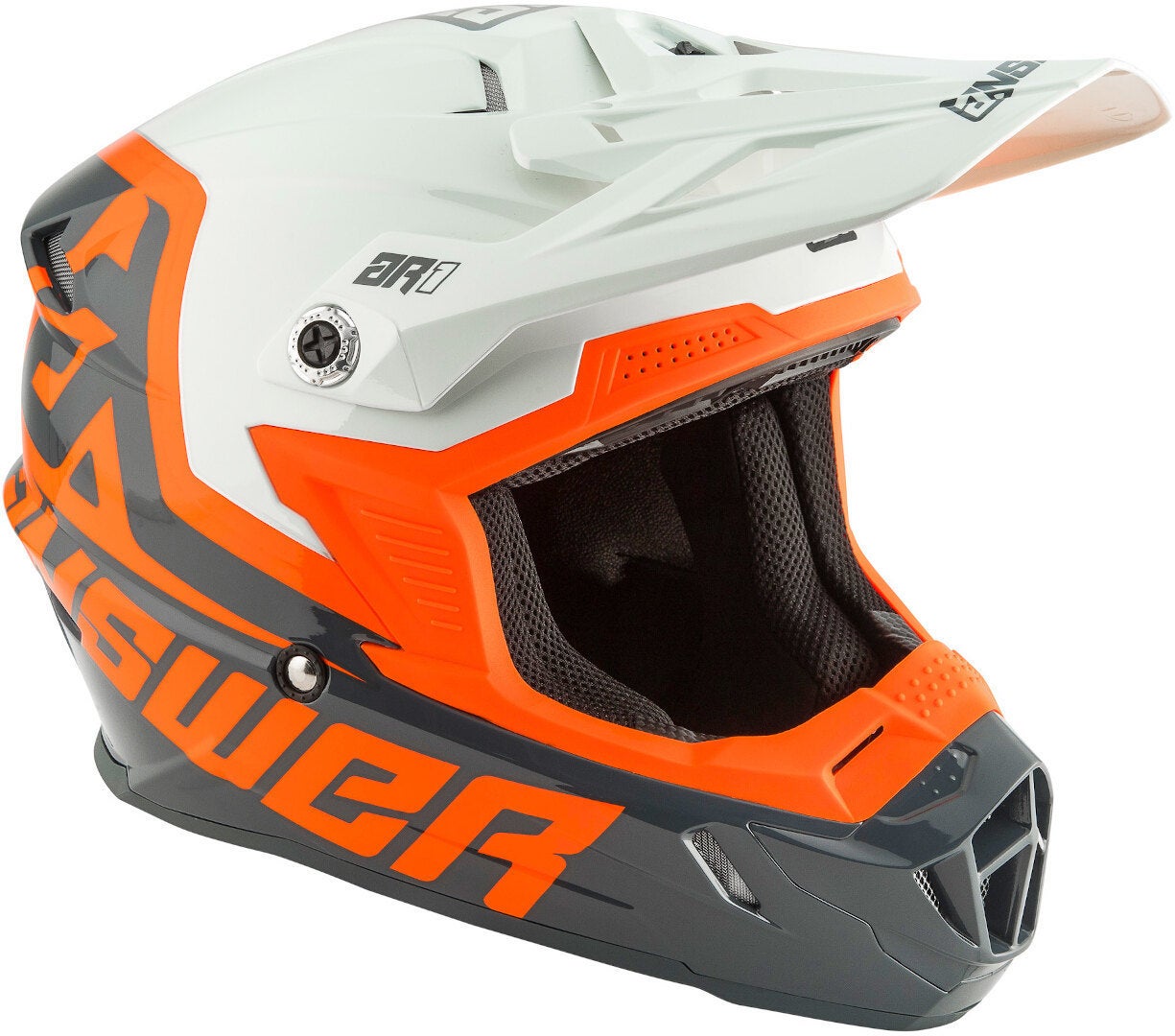 Answer AR-1 Voyd Casco Motocross grigio/arancione M (57/58) Figura 4