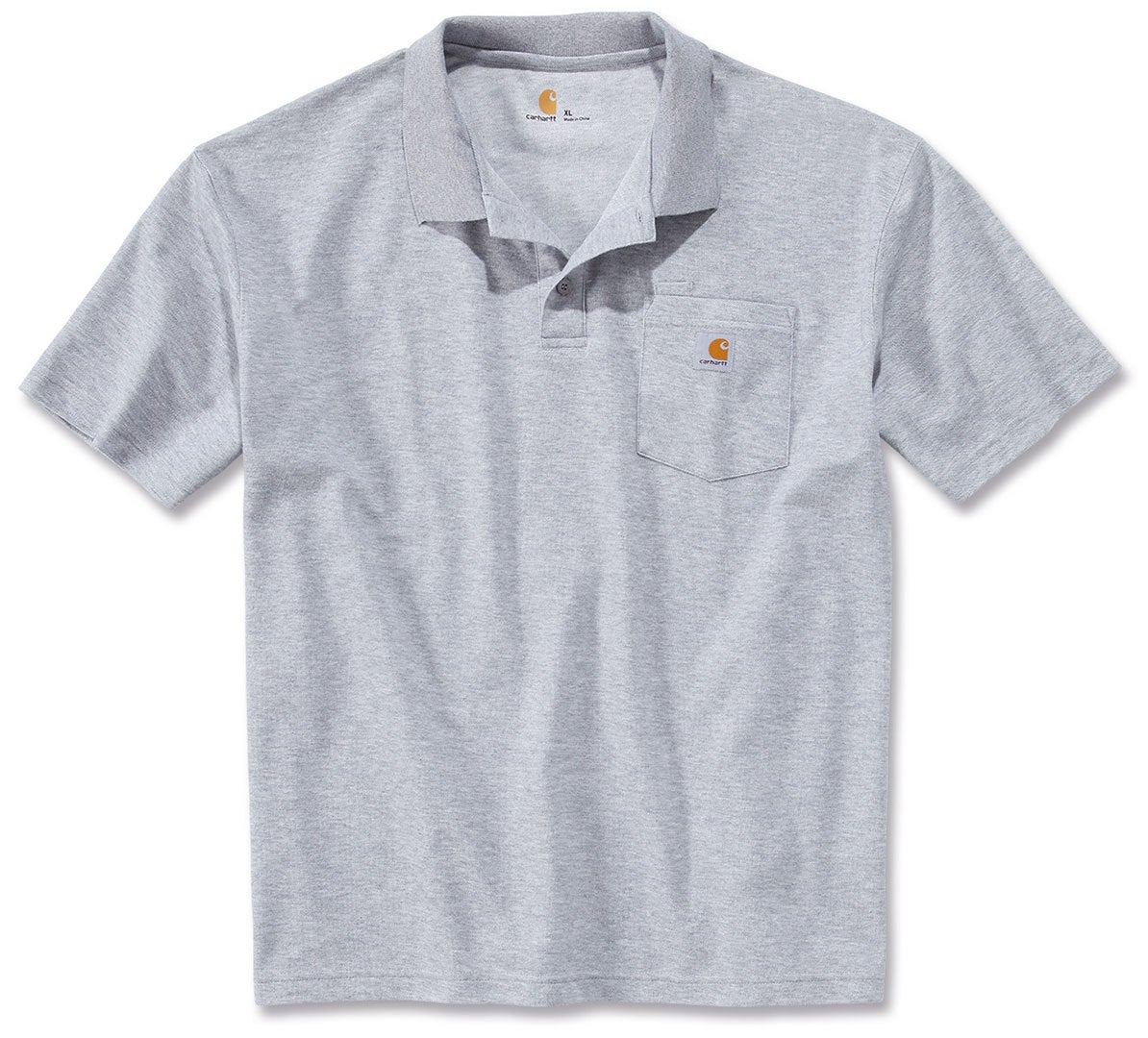 Carhartt Contractors Work Pocket Polo Gris clair M Figure 1