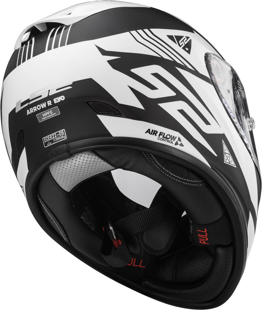 LS2 FF323 Arrow R Evo Hjelm sort mat/hvid S (55/56) Figur 5