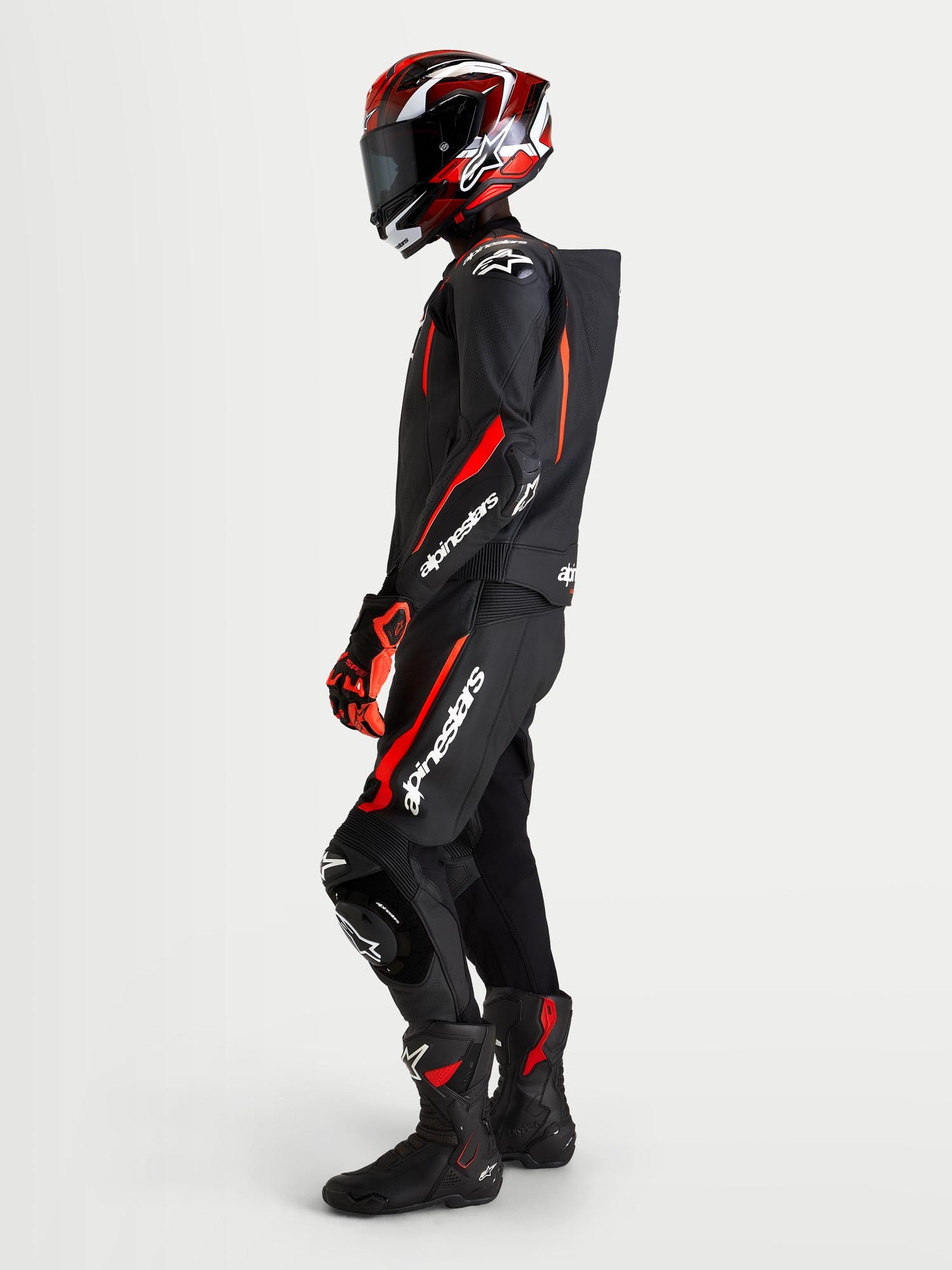 Alpinestars Missile V3 Two Piece Motorcycle Leather Suit black/red 56 Figure 15