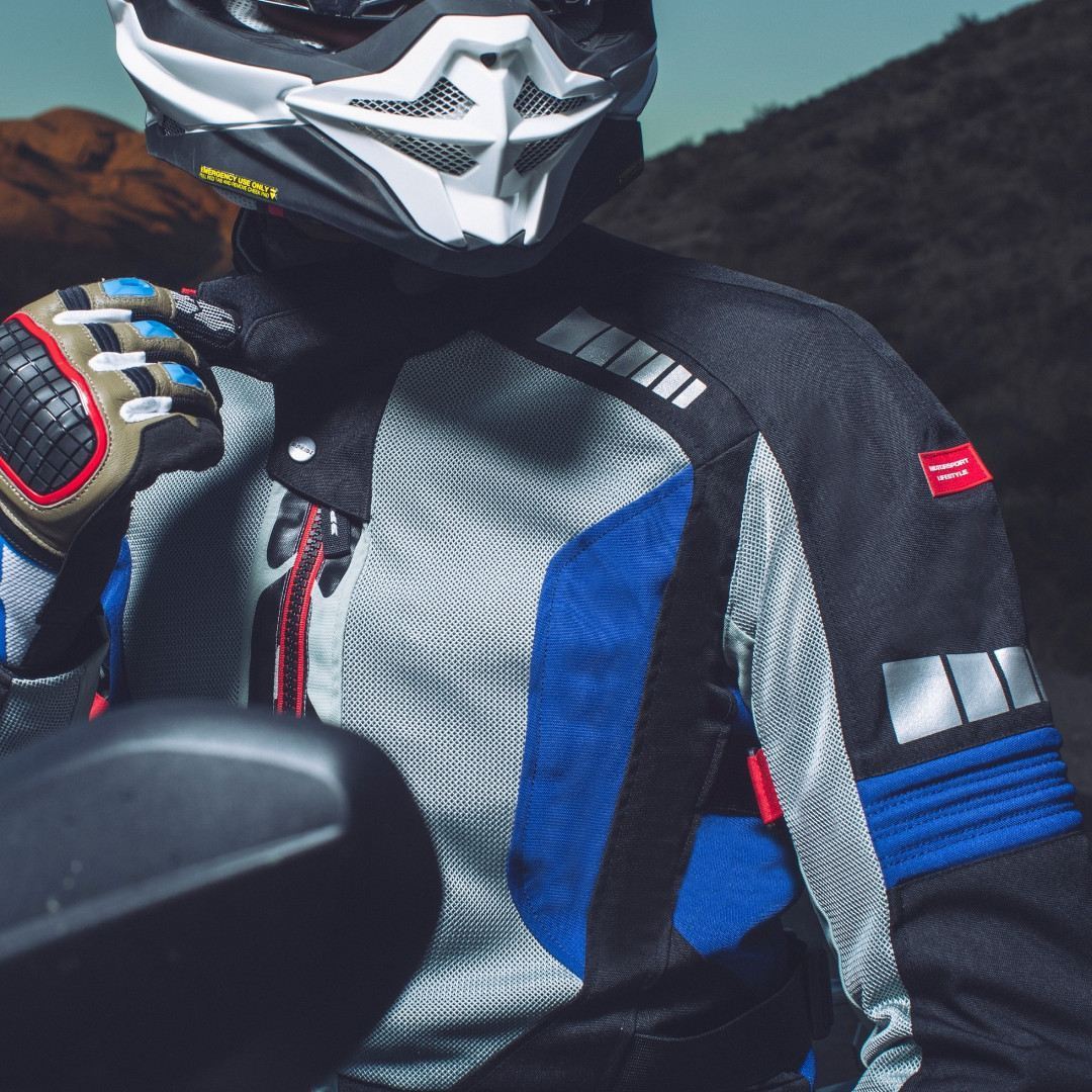 Spidi Terranet Motorcycle Textile Jacket black/grey/blue L Figure 2