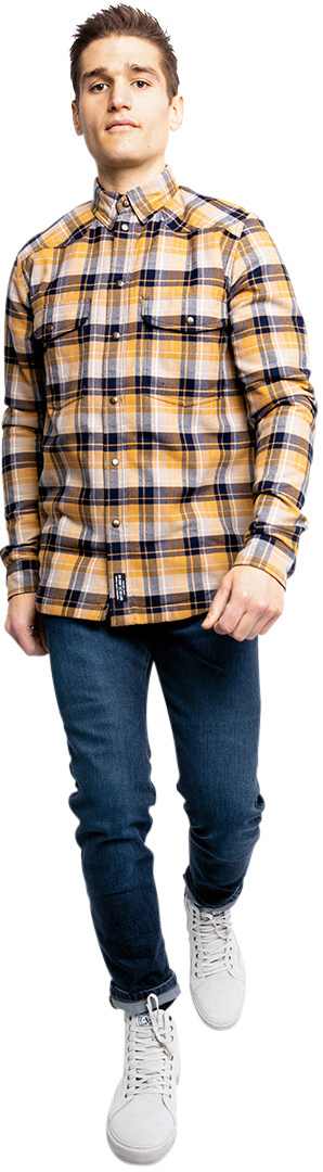 John Doe Motoshirt Hemd creme M Abbildung 15