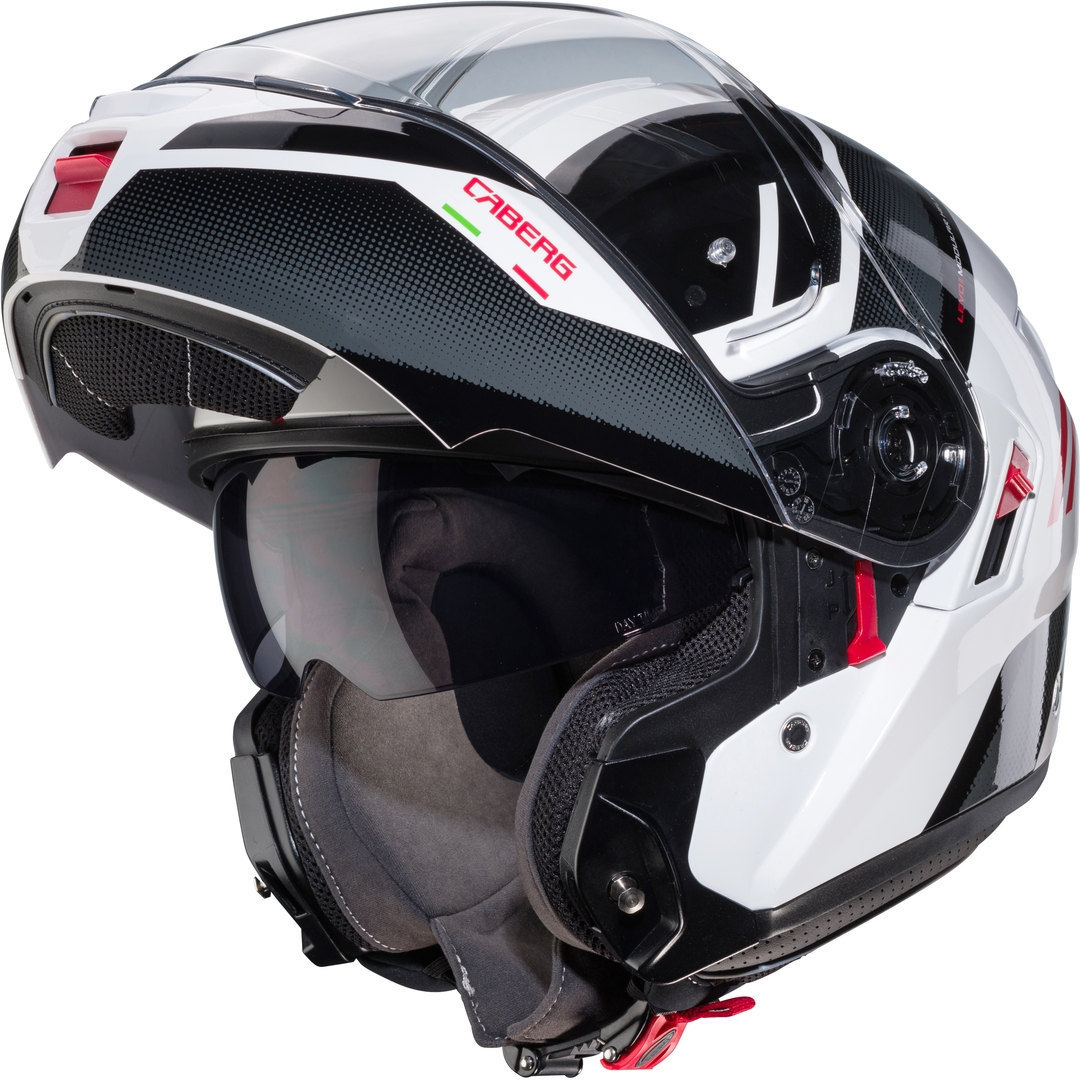 Caberg Levo X Manta Helm wit/grijs/rood S (55/56) Figuur 4