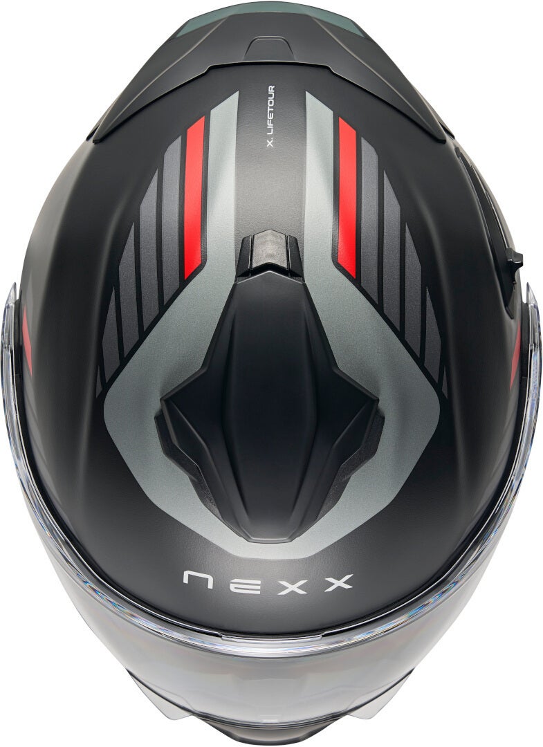 Nexx X.Lifetour Globe Casco nero/rosso opaco XXXL (65/66) Figura 2