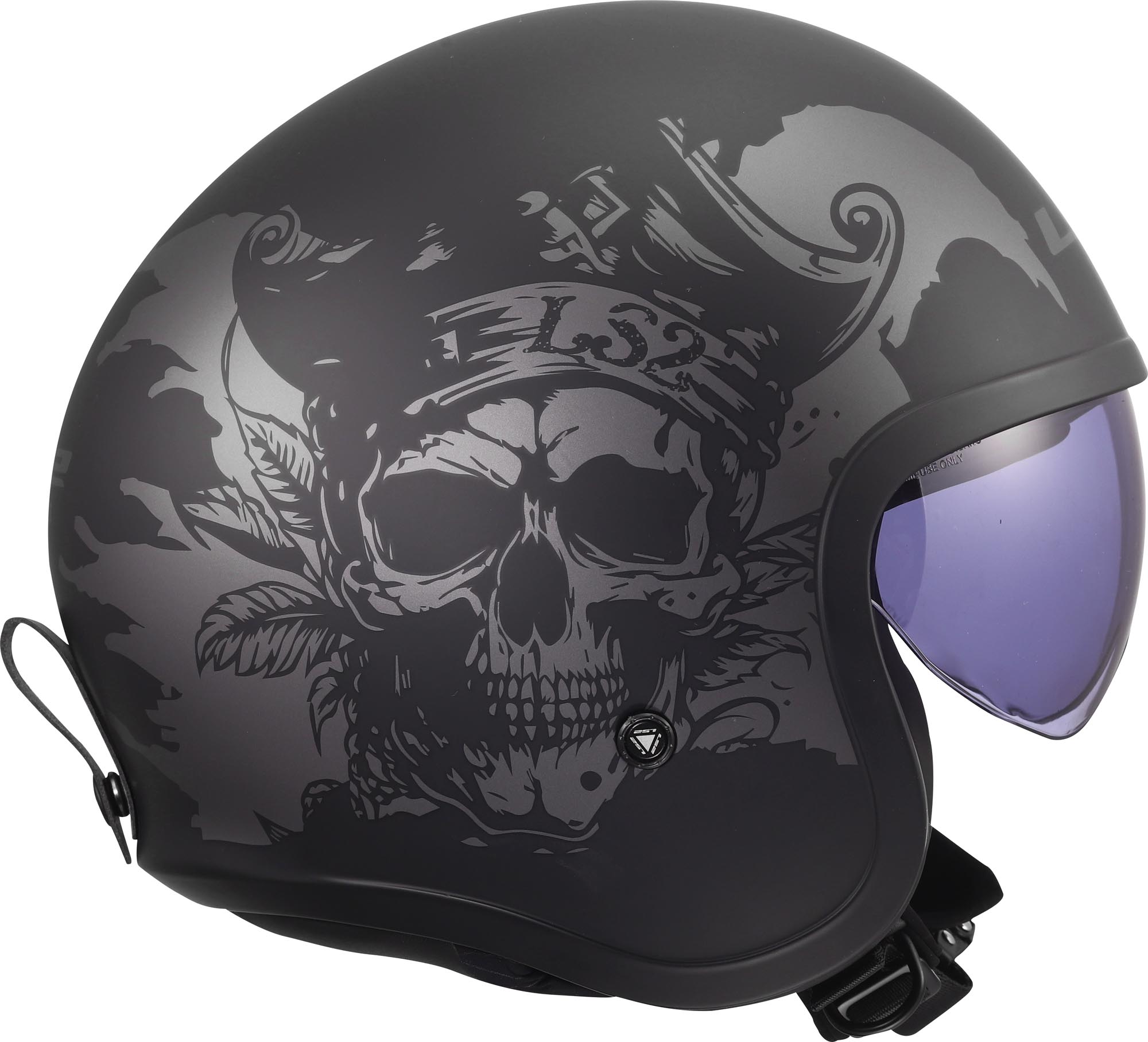 LS2 OF599 Spitfire II Willy Open-Face Helm M (57/58) Figuur 6