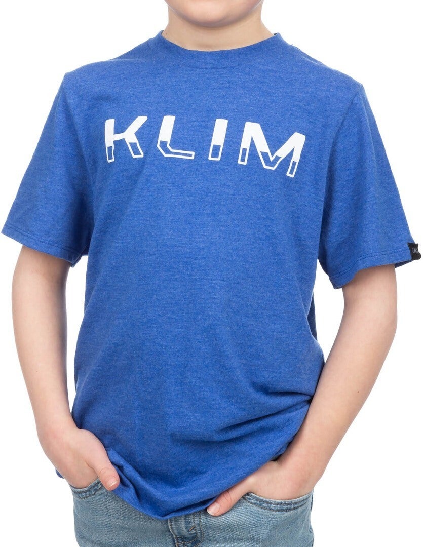 Klim Petrol Tri-Blend Dětské tričko modrobílá YXL Obrázek 5