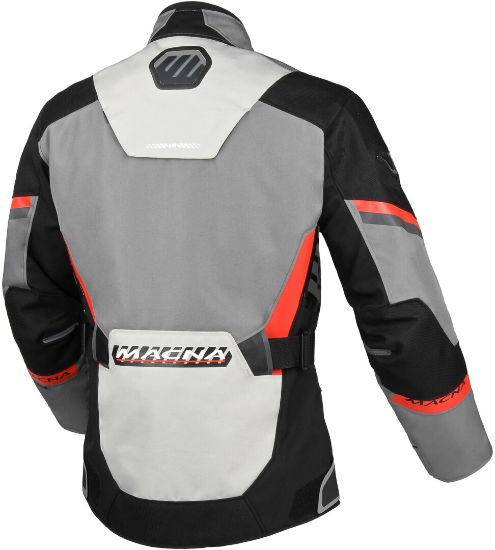Macna Zastra waterproof Ladies Motorcycle Textile Jacket grey/white/red M Figure 2