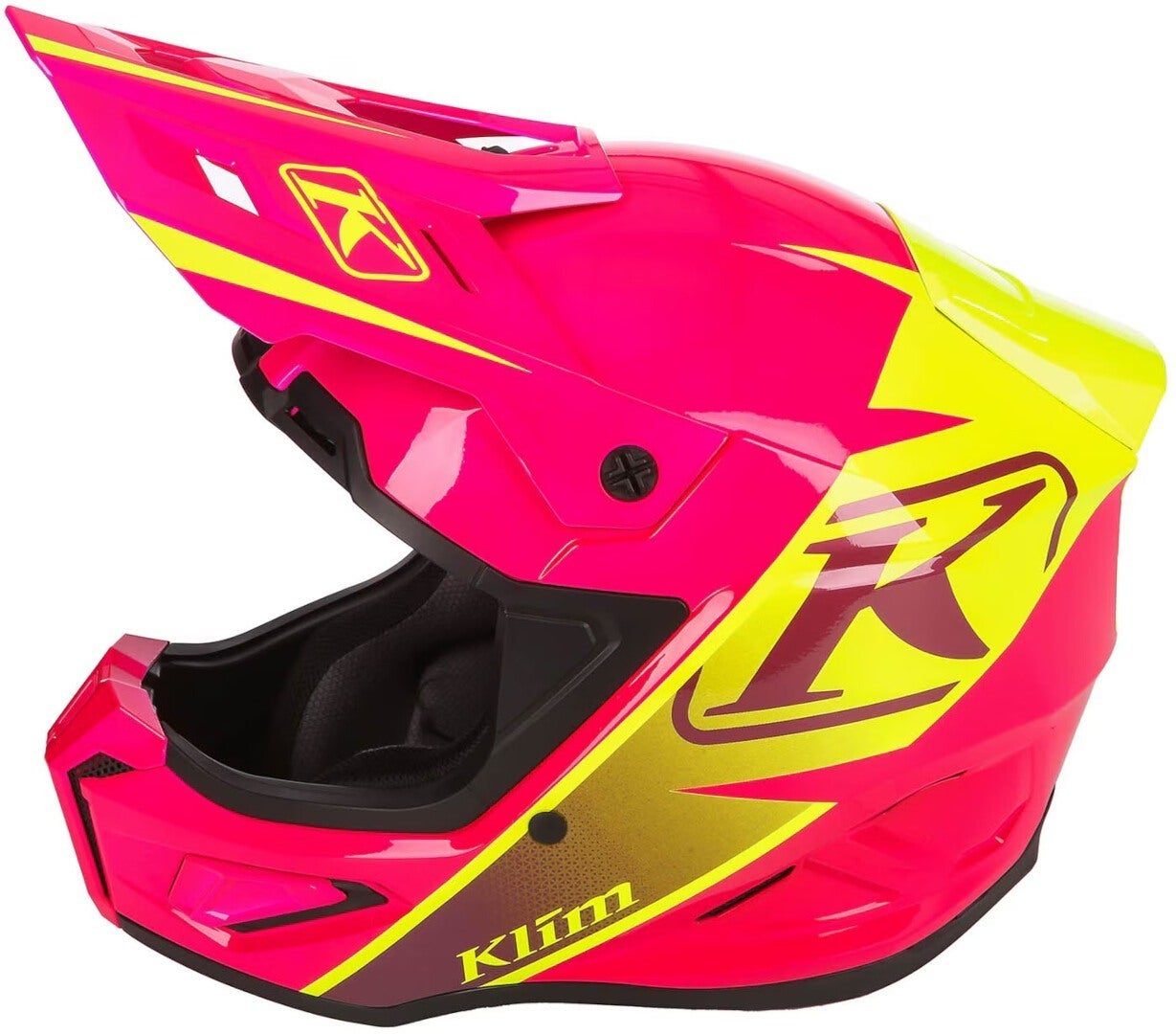 Klim T1 Freeride Snowmobil Helm pink/gelb XS (54/55) Abbildung 7