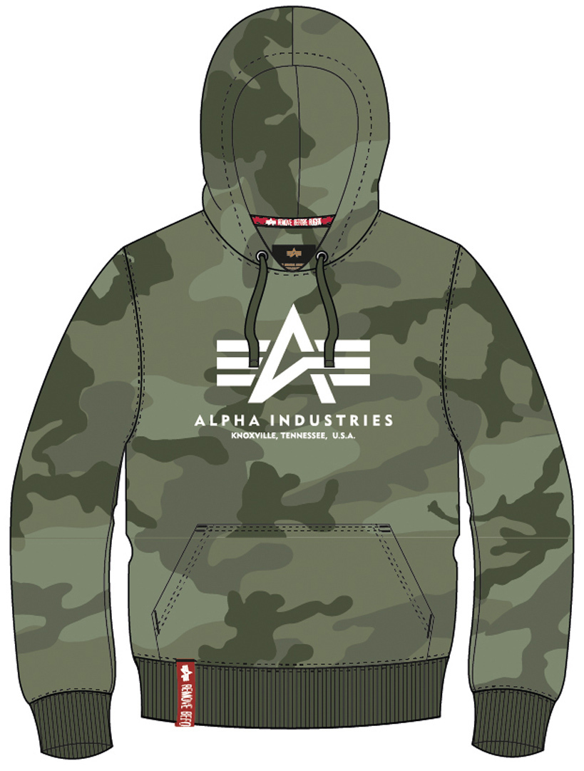 Alpha Industries Basic Camo 帽 衫 橄榄 L 图1